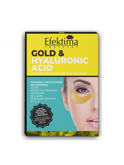 GOLD & HYALURONIC ACID HYDROŻELOWE PŁATKI POD OCZY Z RETINOLEM - 3 PARY