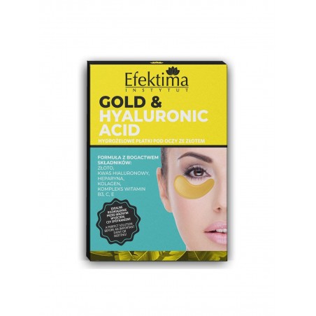 GOLD & HYALURONIC ACID HYDROŻELOWE PŁATKI POD OCZY Z RETINOLEM - 3 PARY
